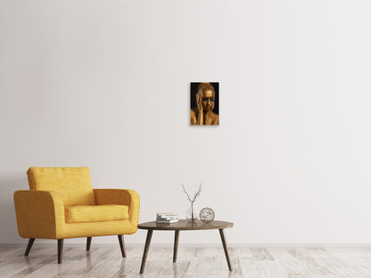 Leinwandbild Gold-Face