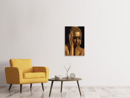 Leinwandbild Gold-Face