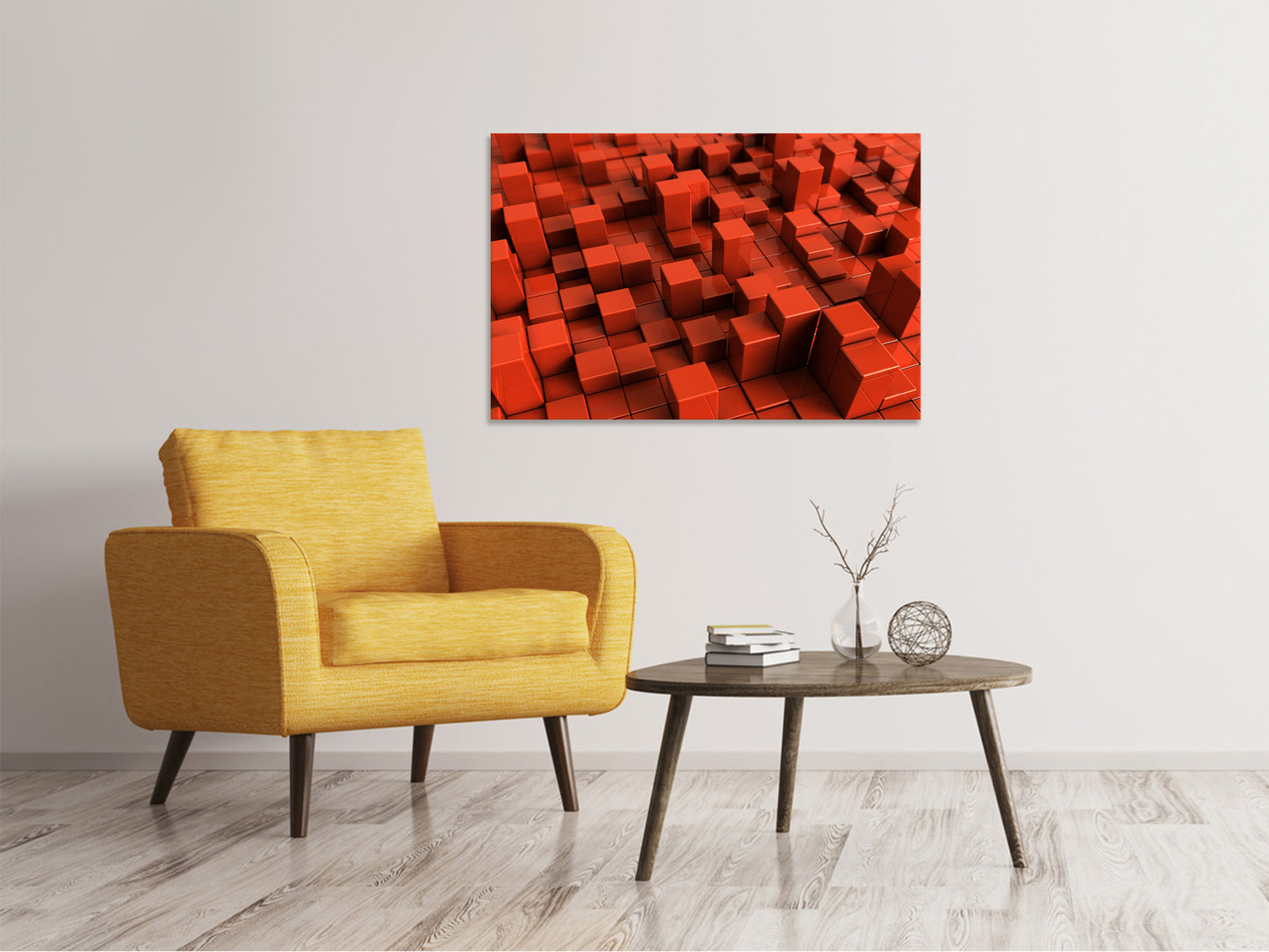 Leinwandbild 3D-Rechtkant