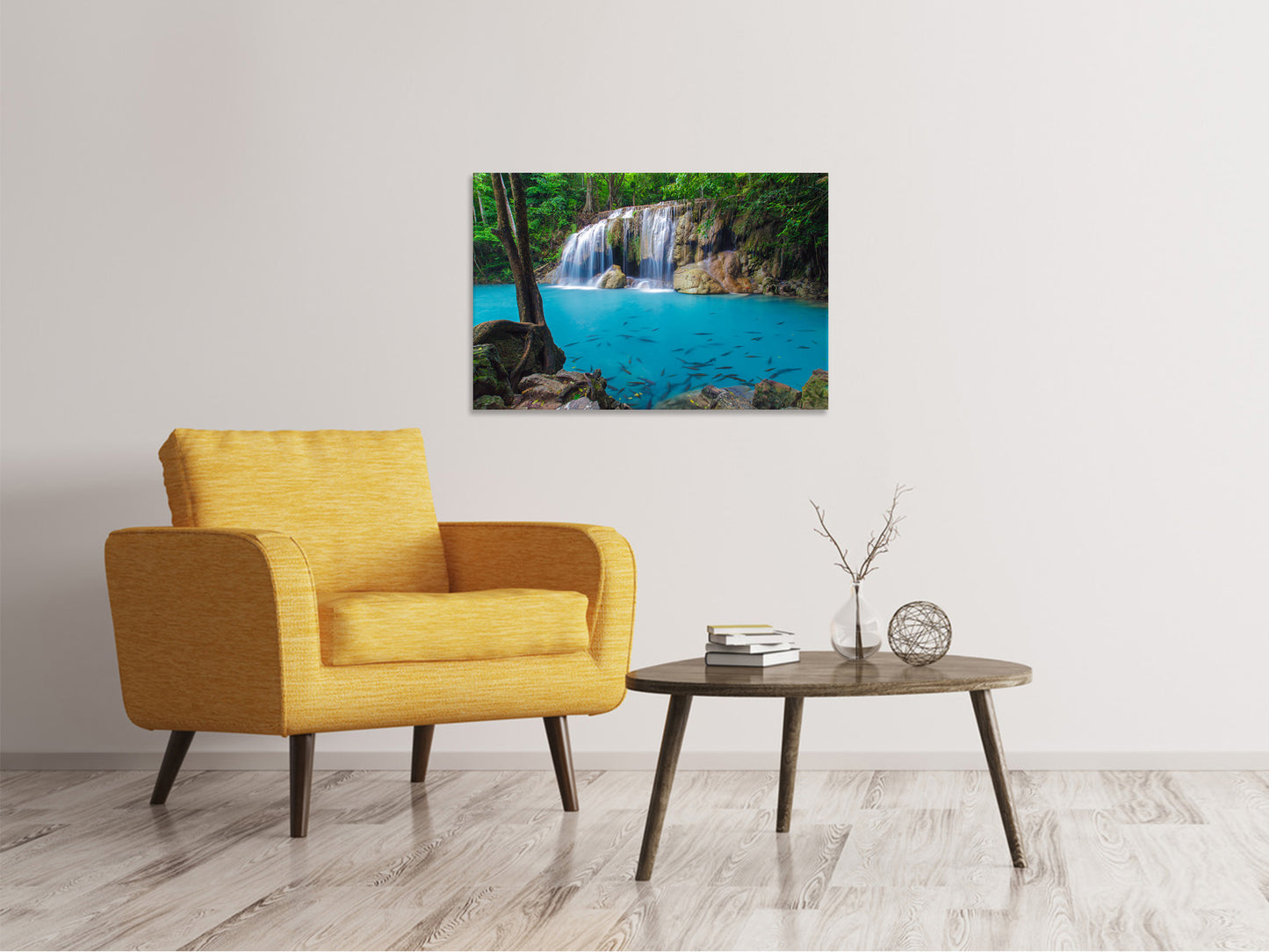 Leinwandbild Naturerlebnis Wasserfall