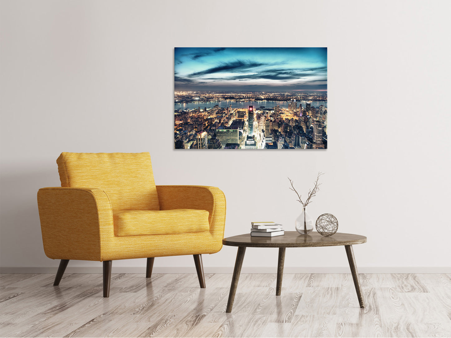 Leinwandbild Skyline Manhattan Citylights