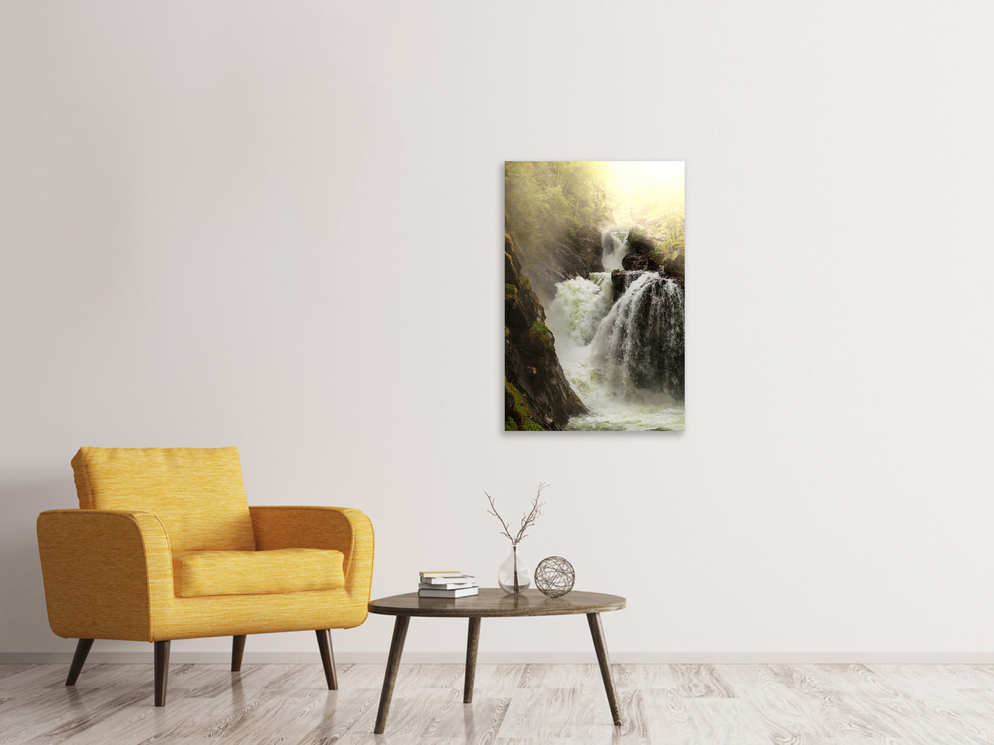 Leinwandbild Der Wasserfall