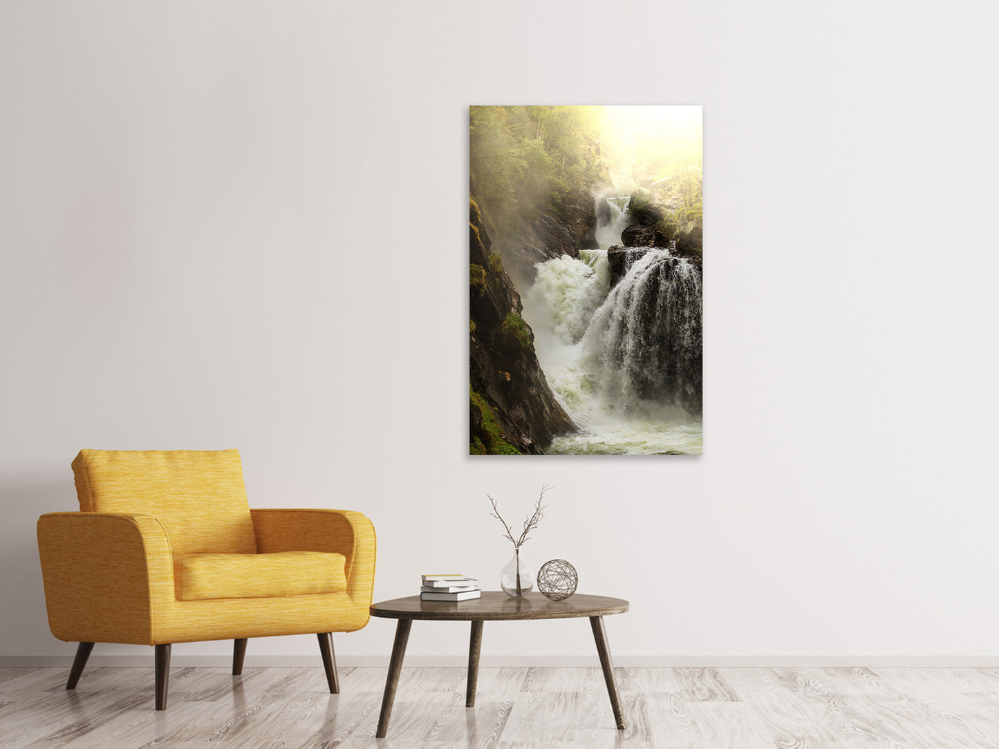 Leinwandbild Der Wasserfall