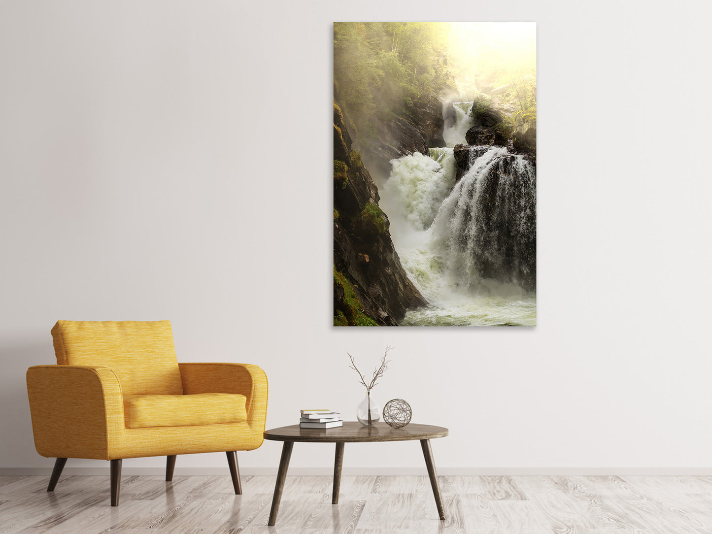 Leinwandbild Der Wasserfall
