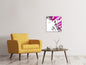 Leinwandbild 3D-Kristalle Pink