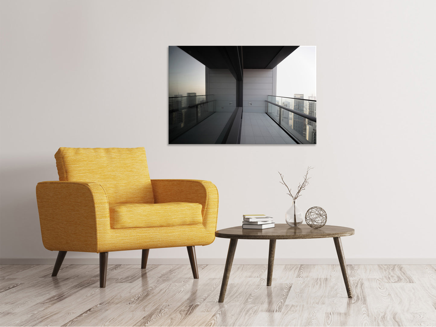 Leinwandbild Balkon in Dubai