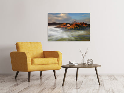 Leinwandbild Der Bromo Vulkan