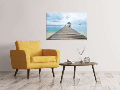 Leinwandbild Ozean-Steg