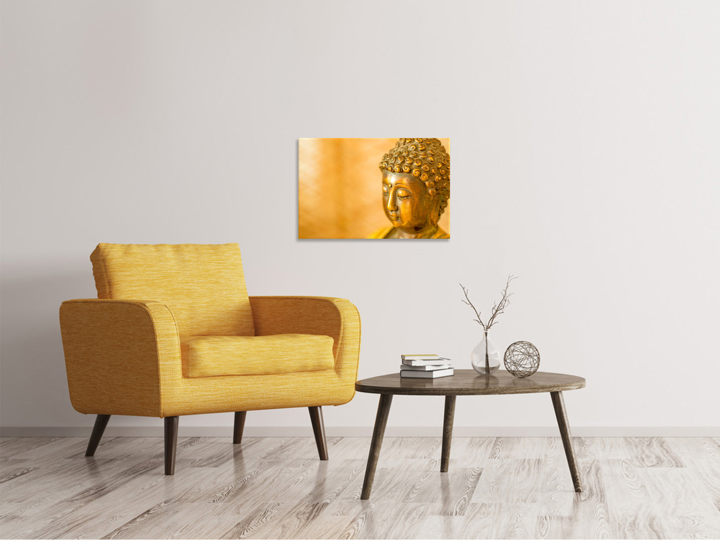 Leinwandbild Buddha Kopf