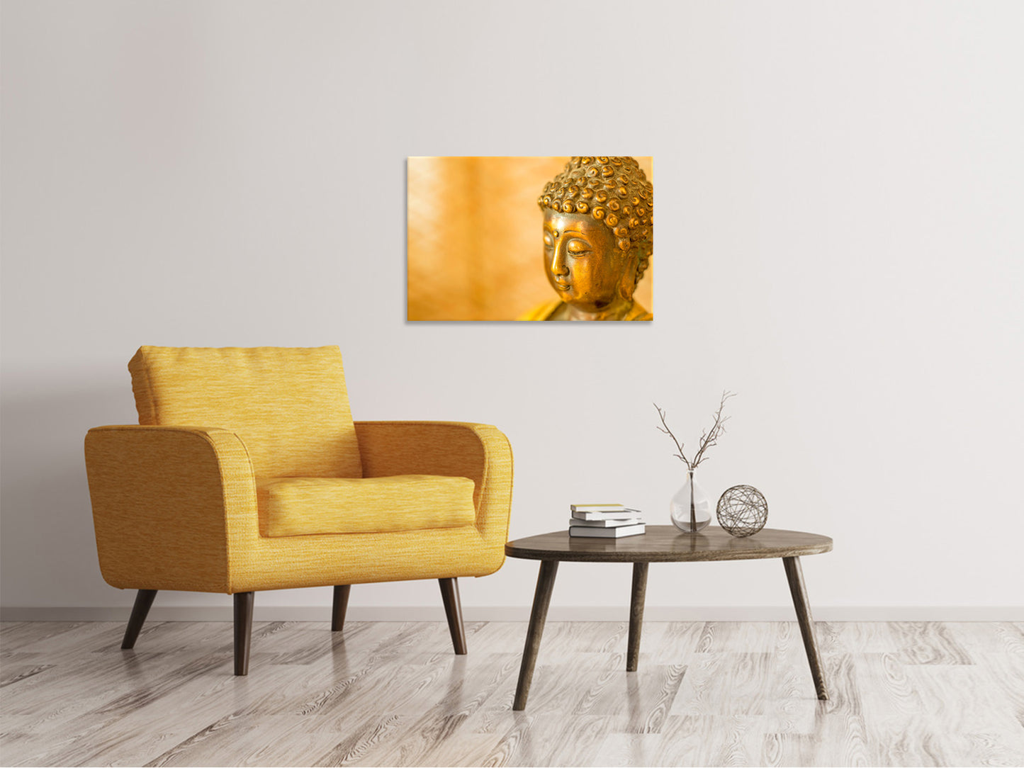 Leinwandbild Buddha Kopf