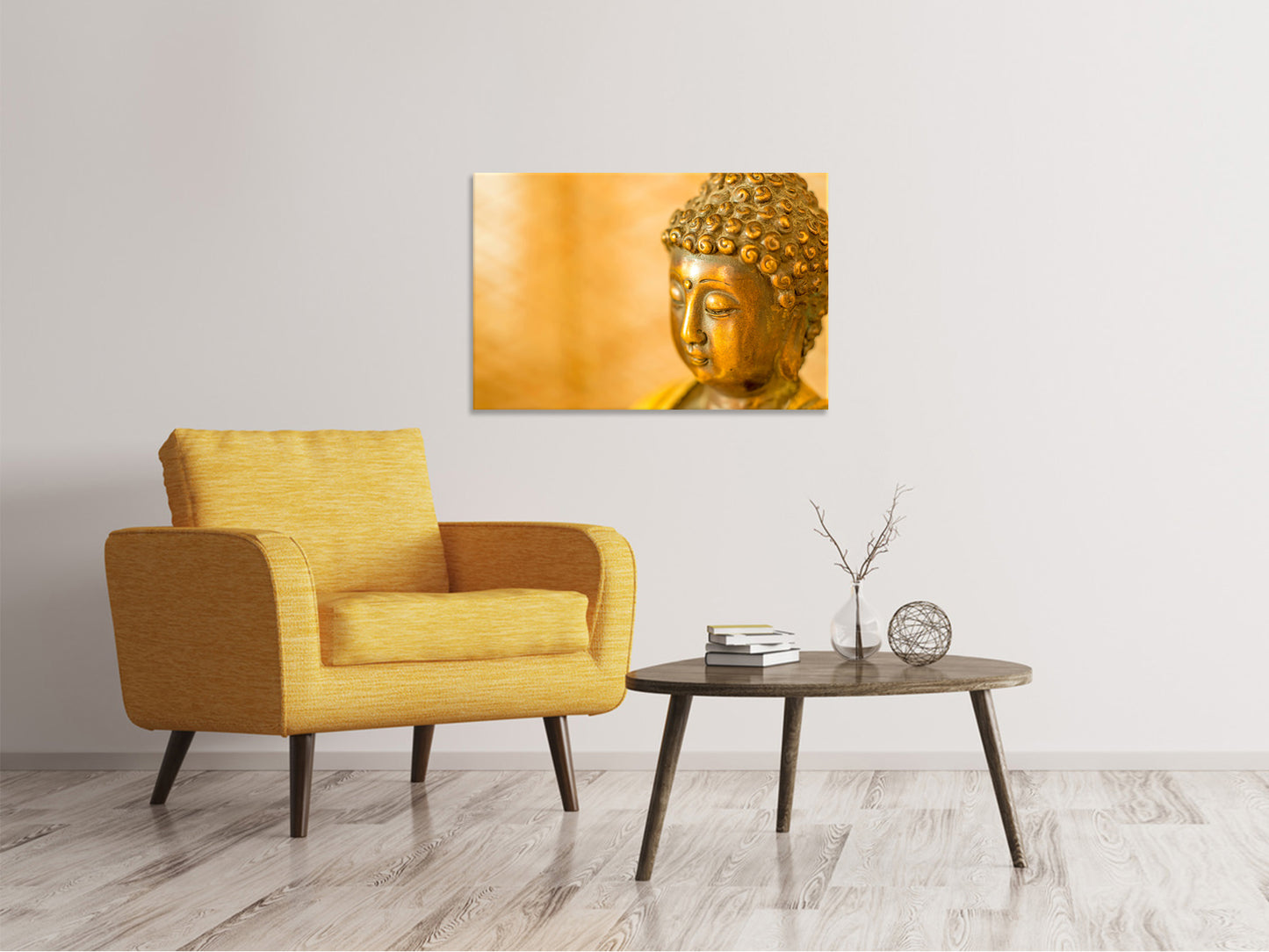 Leinwandbild Buddha Kopf