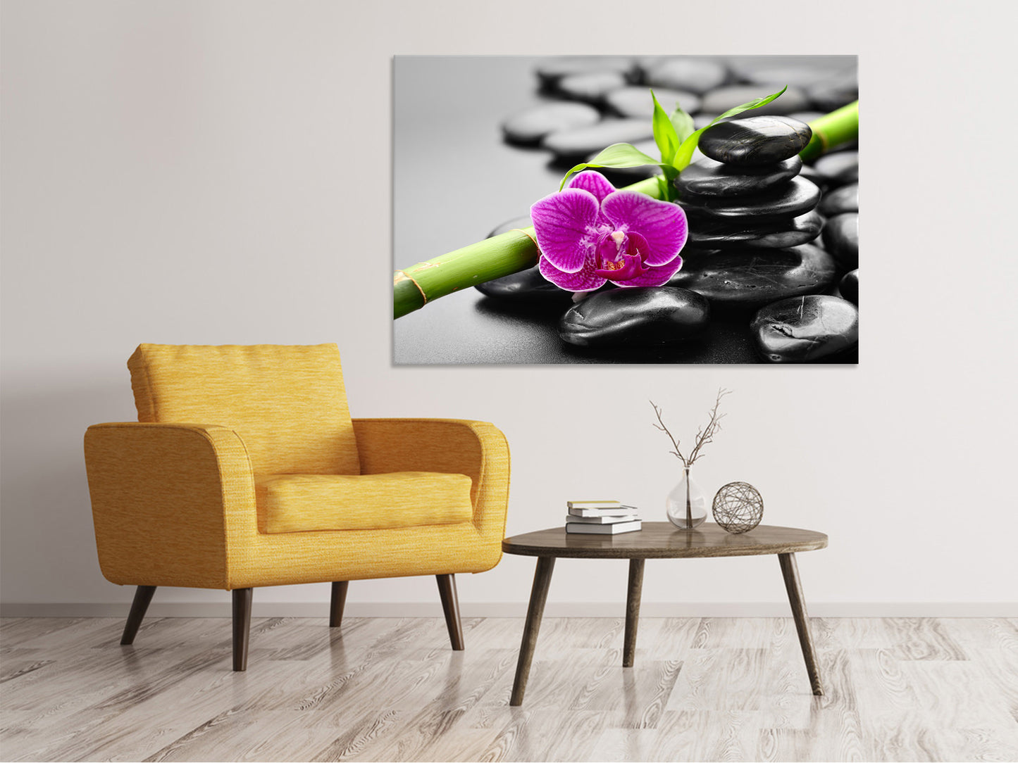 Leinwandbild Feng-Shui-Orchidee