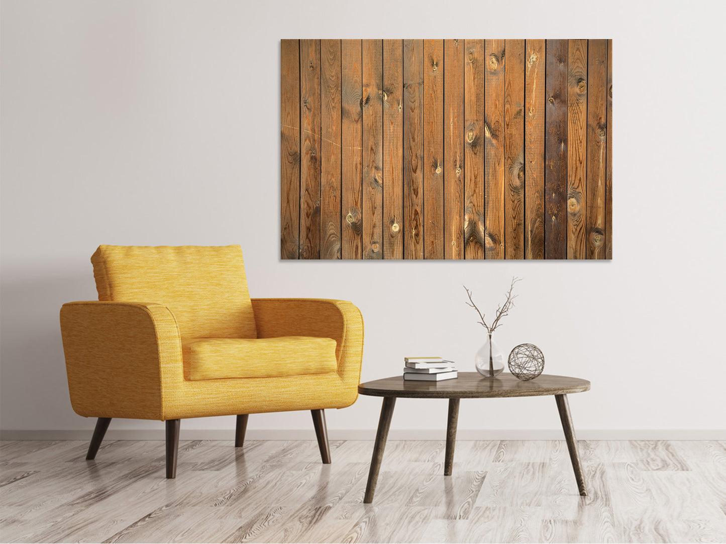 Leinwandbild Bretterwand