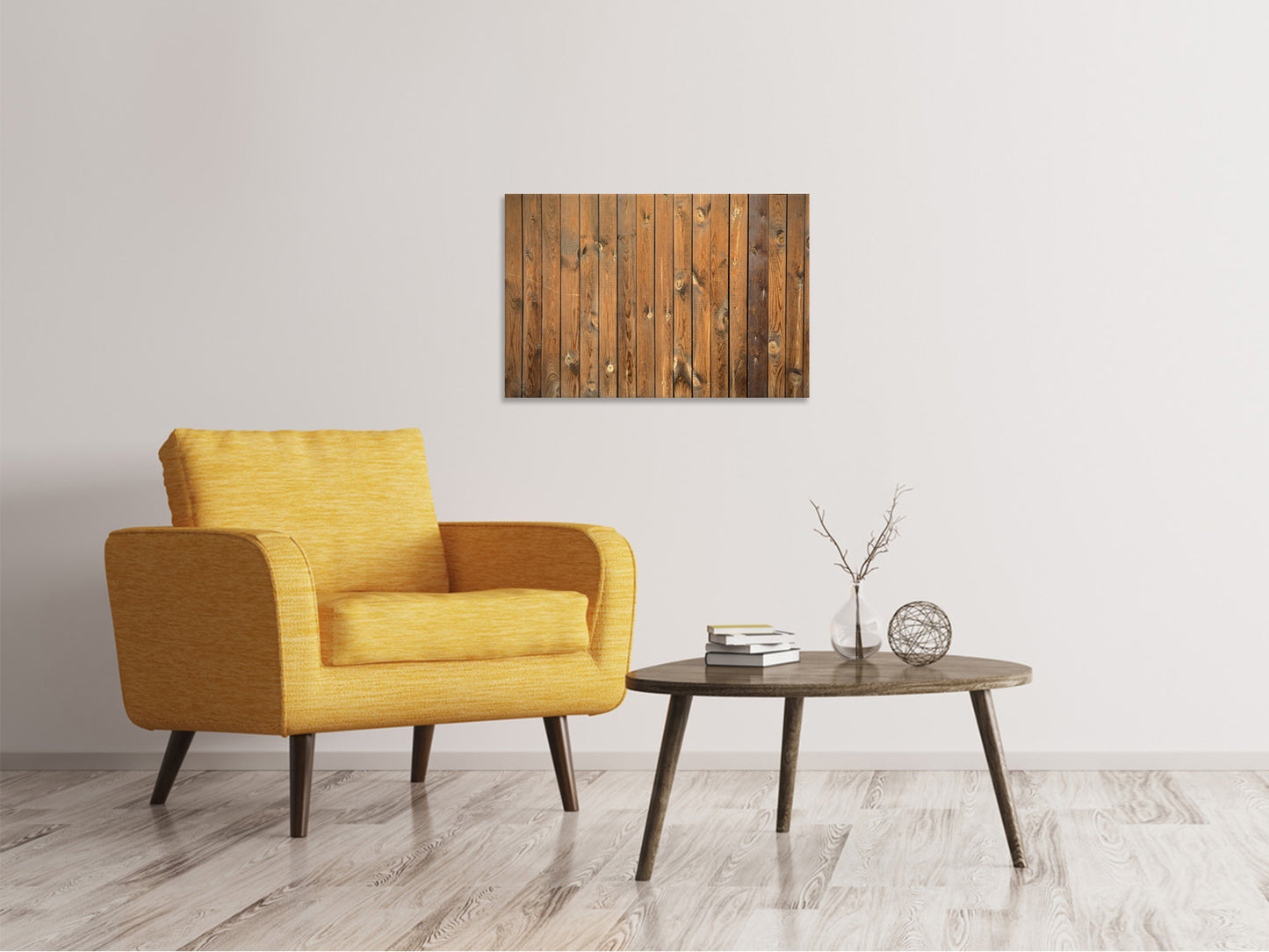 Leinwandbild Bretterwand