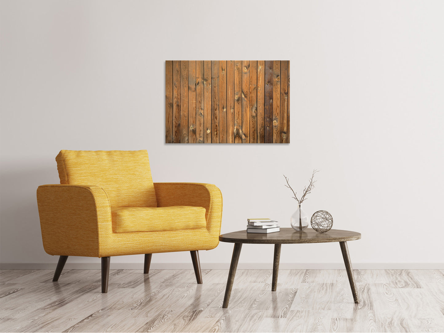 Leinwandbild Bretterwand