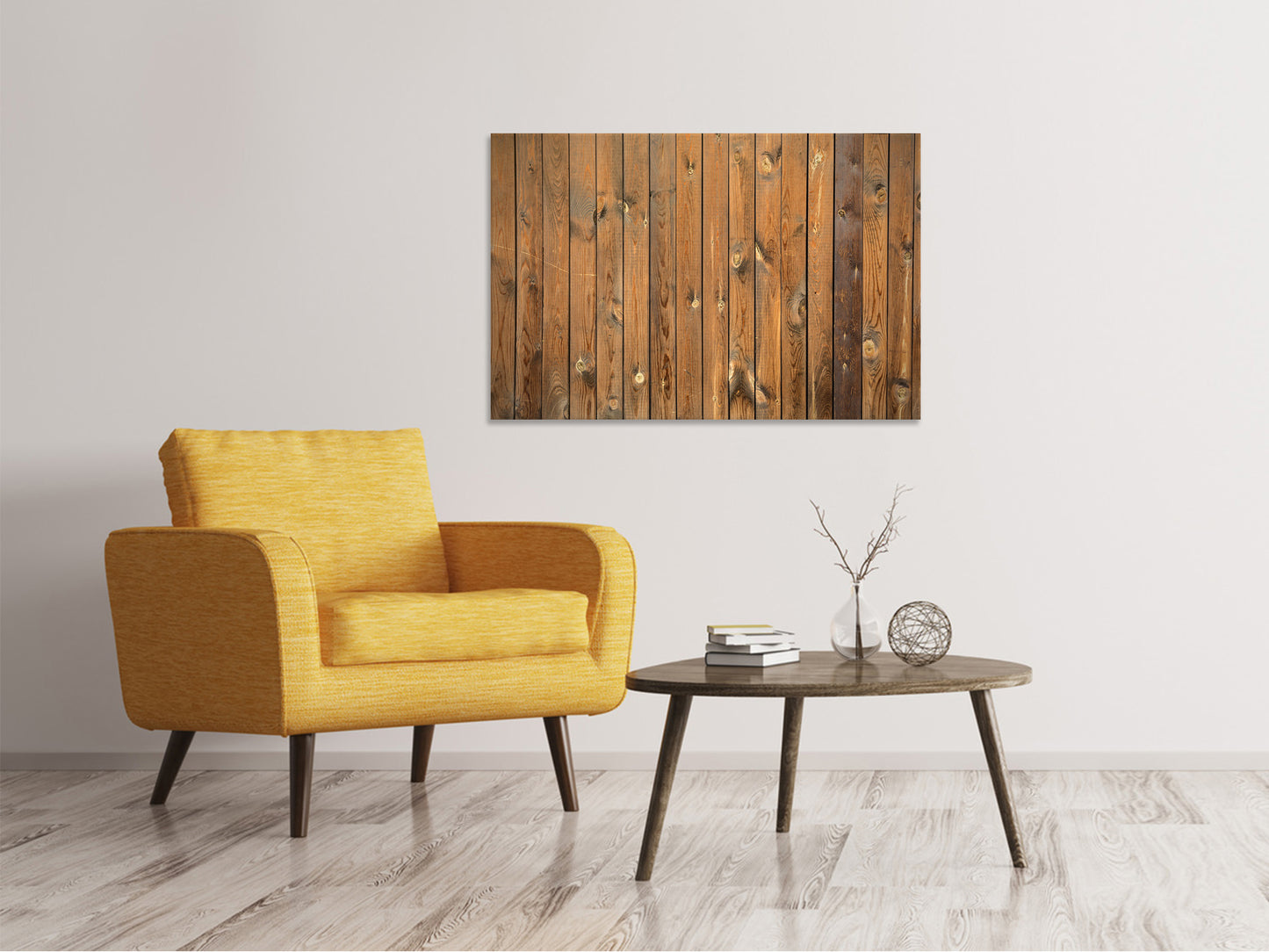 Leinwandbild Bretterwand