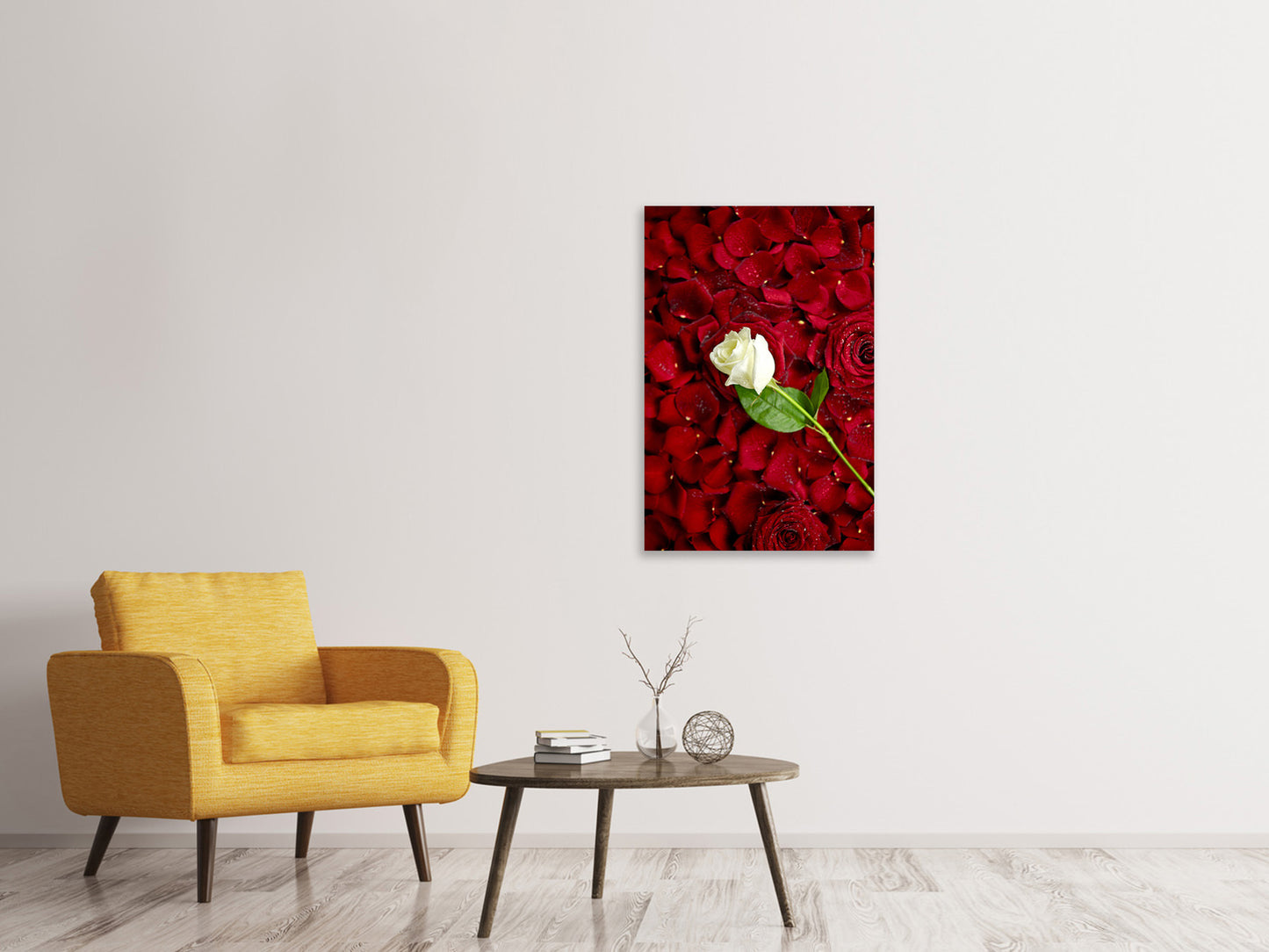 Leinwandbild Auf Rosen gebettet
