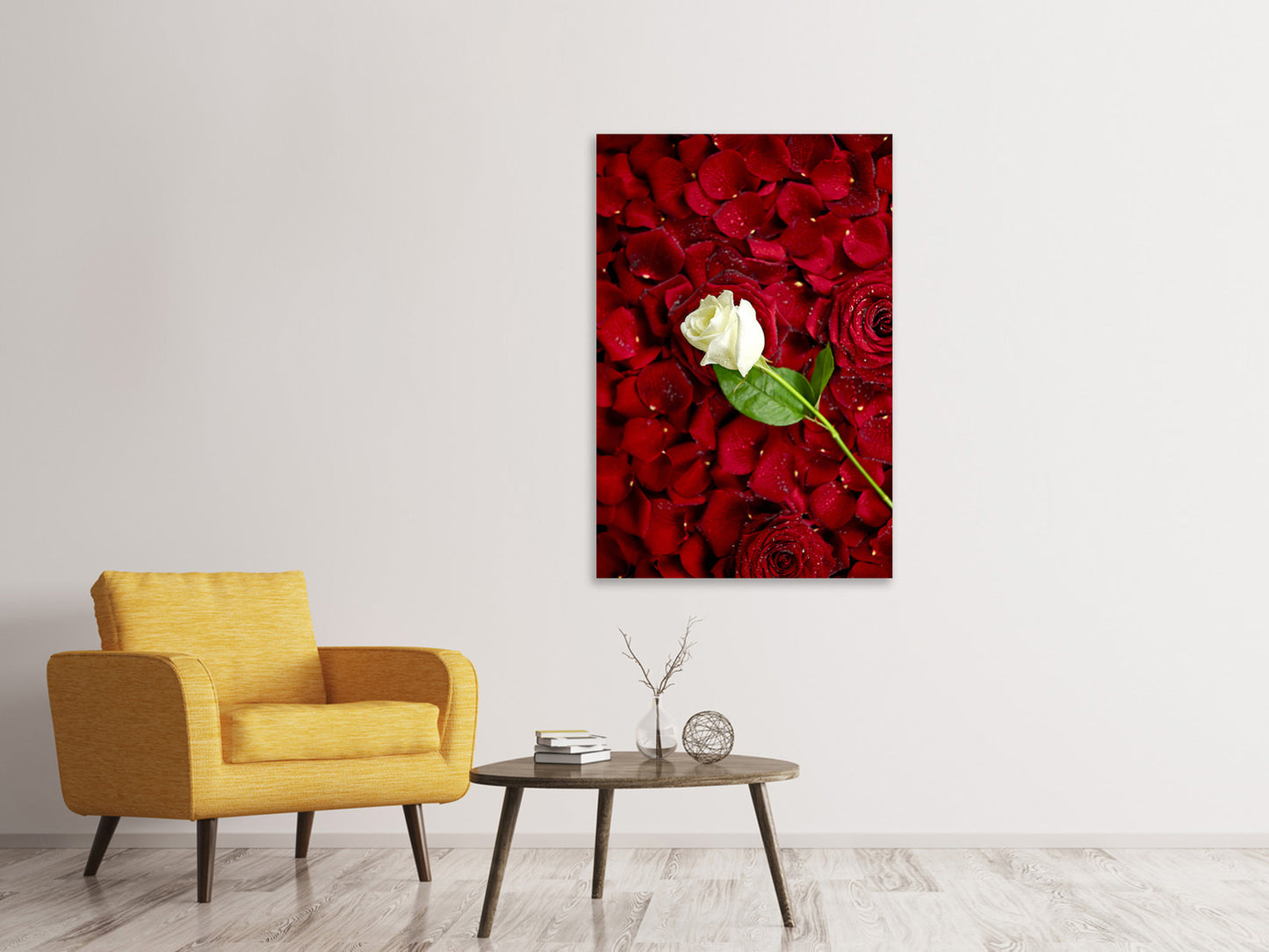 Leinwandbild Auf Rosen gebettet