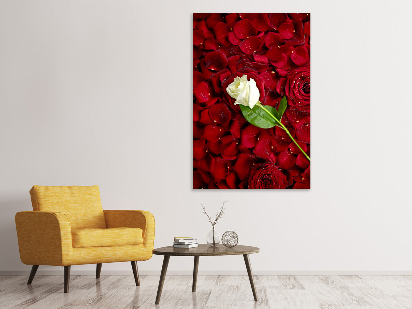 Leinwandbild Auf Rosen gebettet