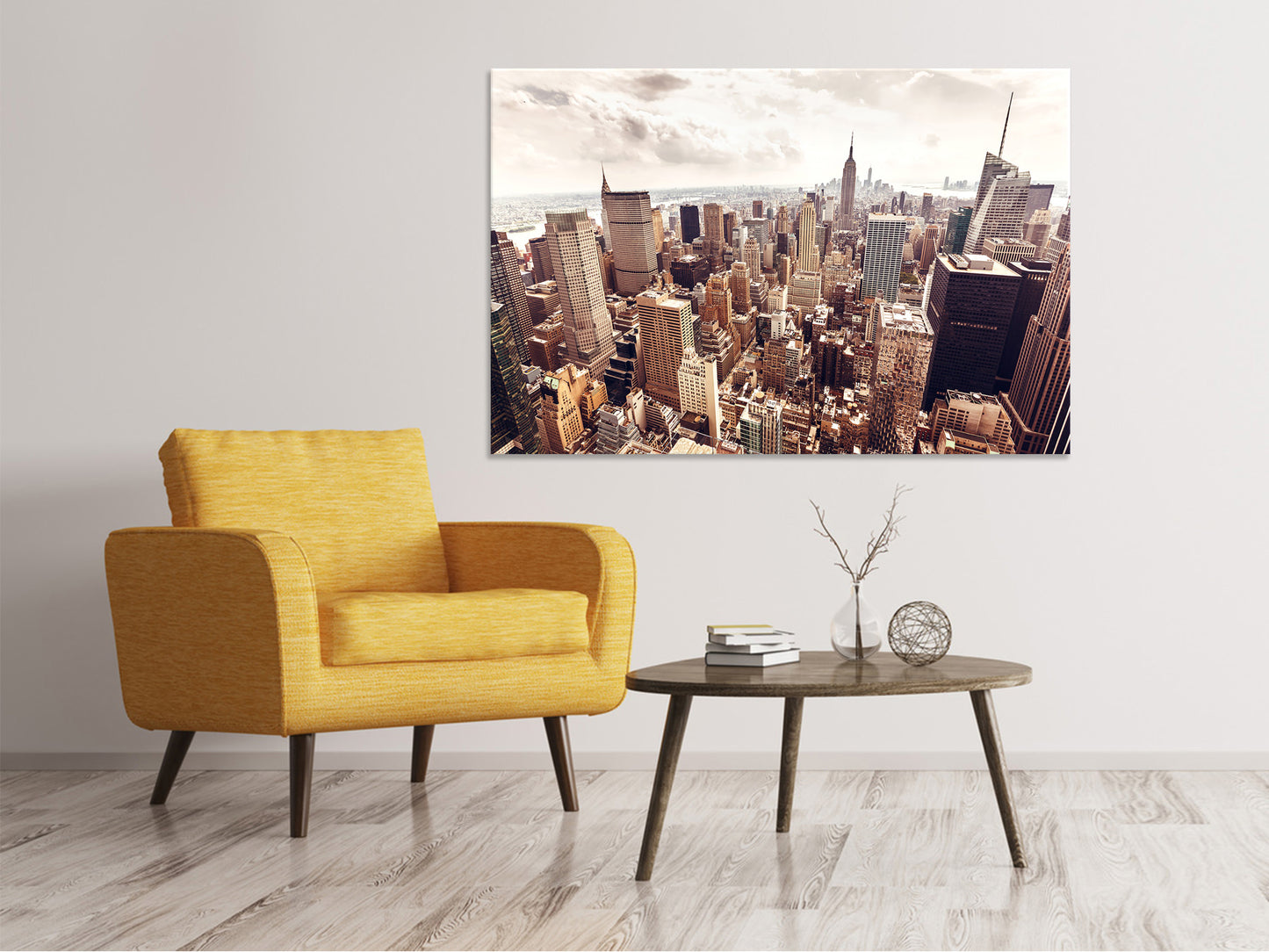 Leinwandbild Skyline Über den Dächern Manhattans
