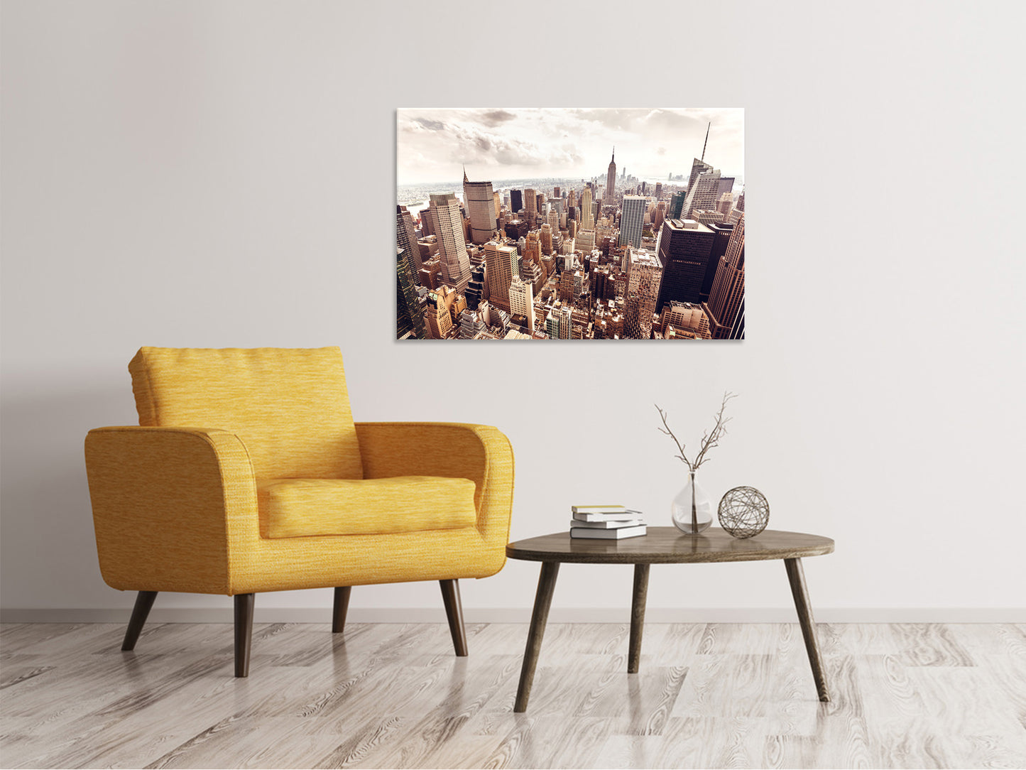 Leinwandbild Skyline Über den Dächern Manhattans