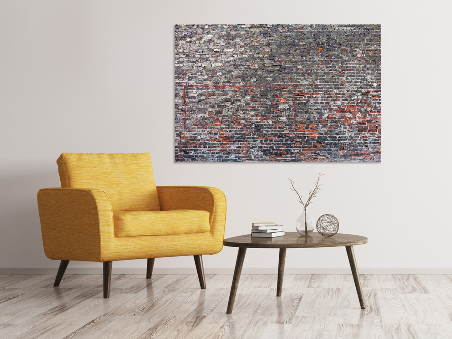Leinwandbild Alte Backsteine