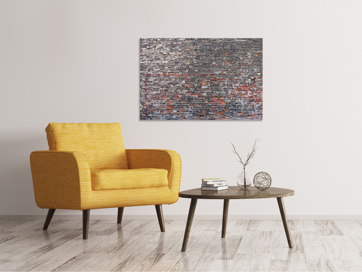 Leinwandbild Alte Backsteine