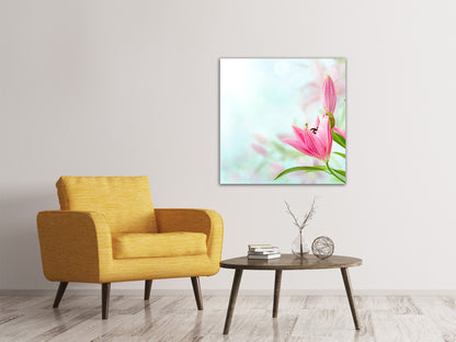 Leinwandbild Romantische Lilien