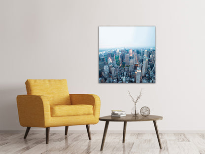 Leinwandbild Skyline Manhattan in der Abenddämmerung