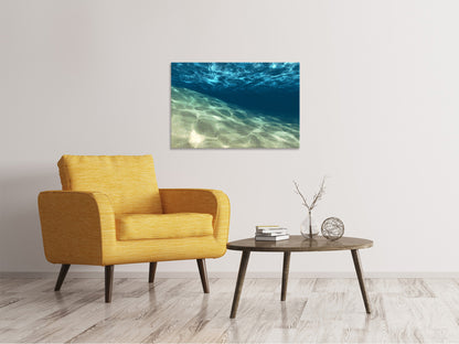 Leinwandbild Unter dem Wasser