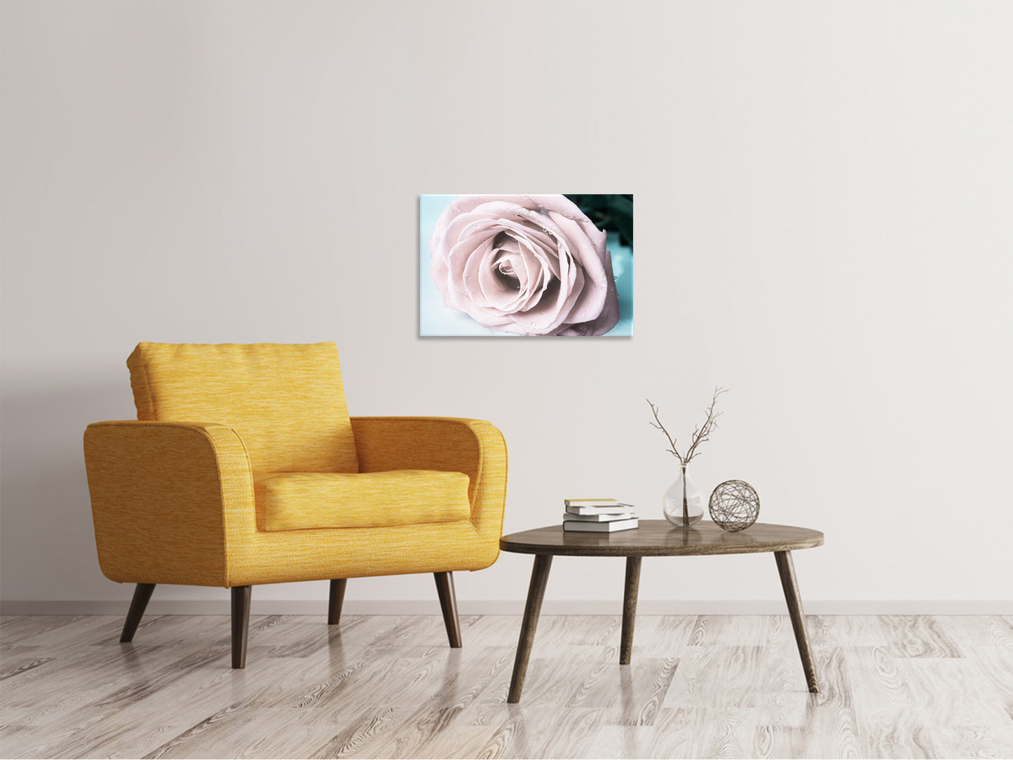 Leinwandbild Pastellrose