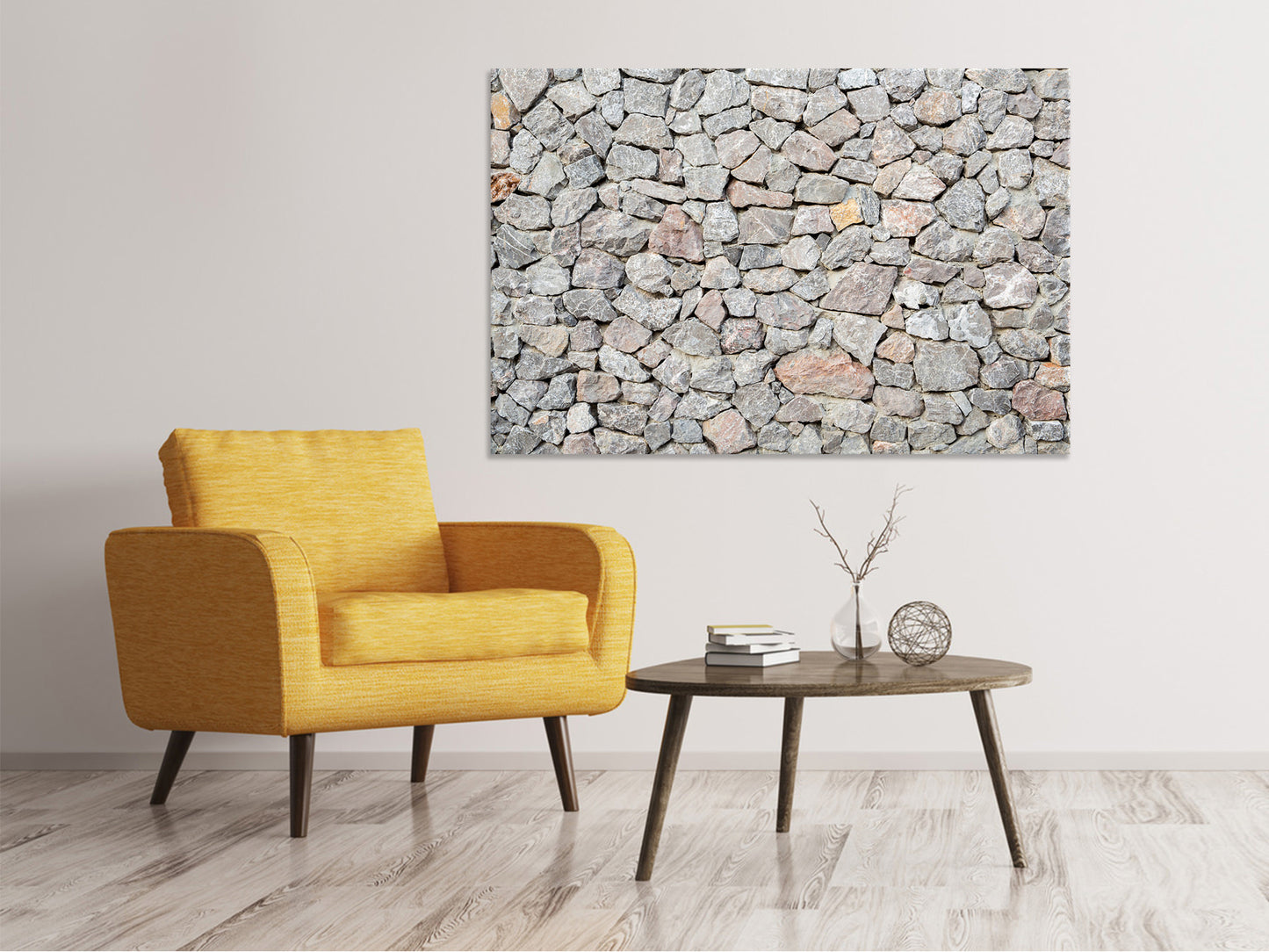 Leinwandbild Grunge-Stil Mauer