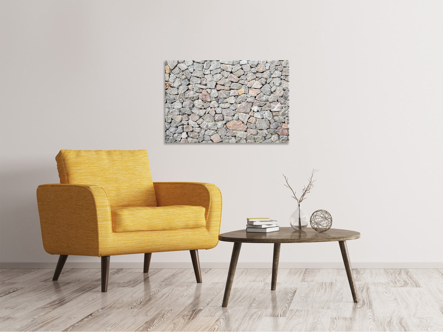 Leinwandbild Grunge-Stil Mauer