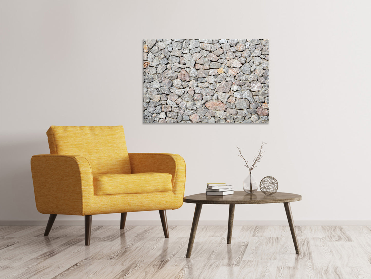 Leinwandbild Grunge-Stil Mauer