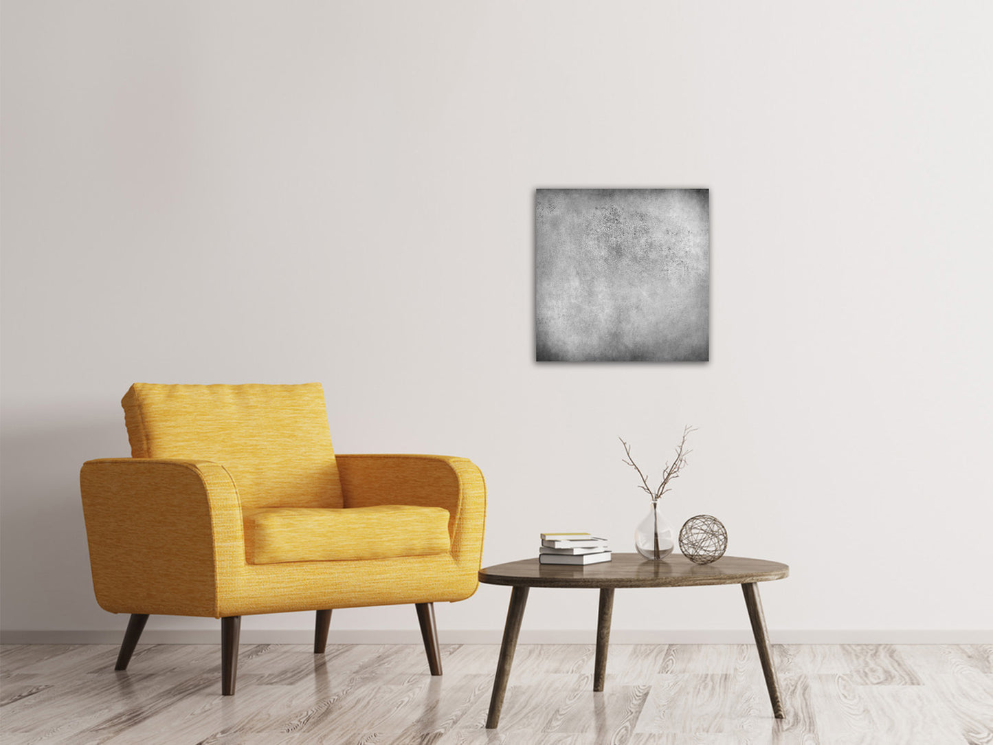 Leinwandbild Graue Wandschattierungen
