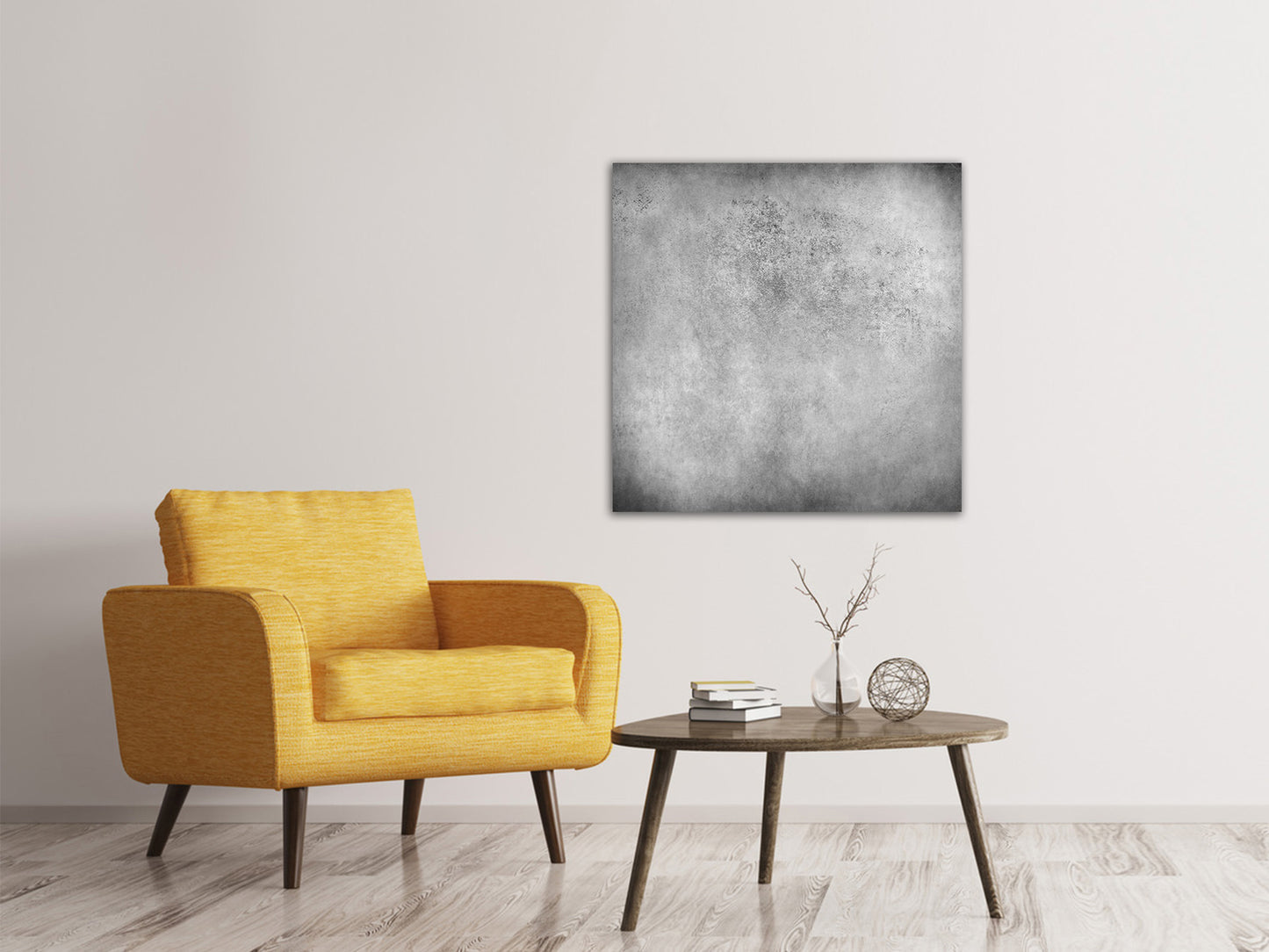 Leinwandbild Graue Wandschattierungen