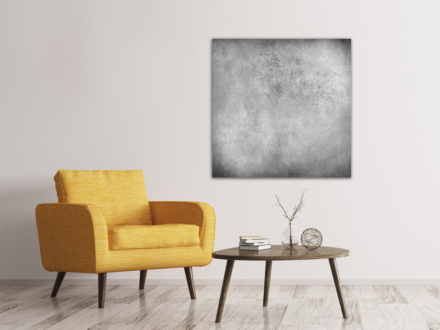 Leinwandbild Graue Wandschattierungen