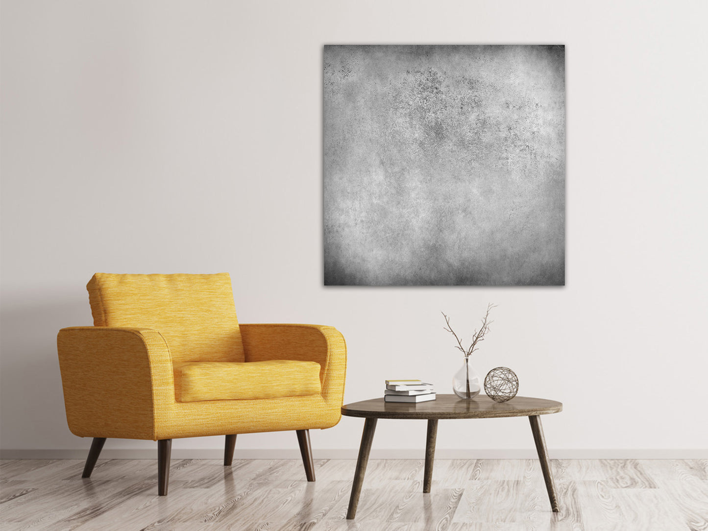 Leinwandbild Graue Wandschattierungen