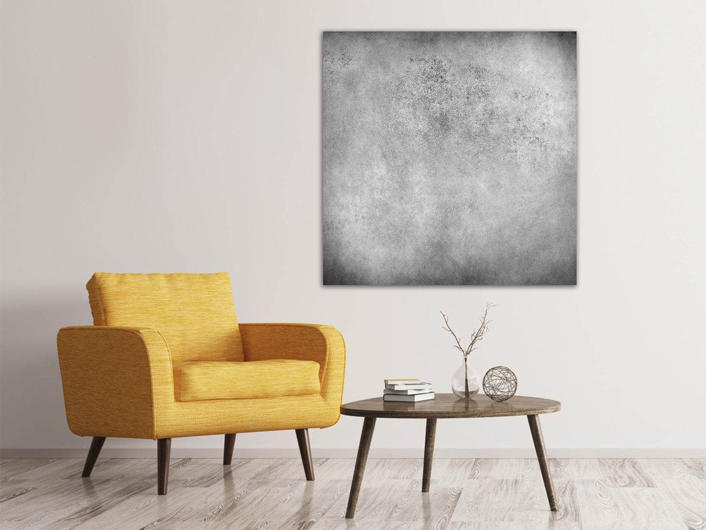 Leinwandbild Graue Wandschattierungen