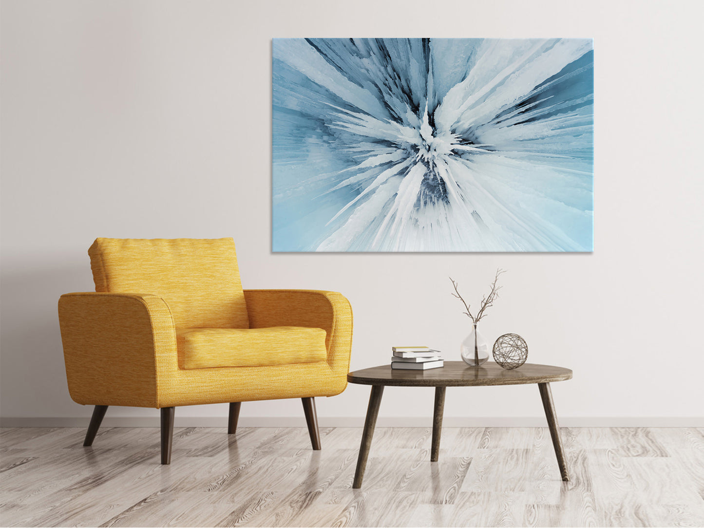 Leinwandbild Eiskunst