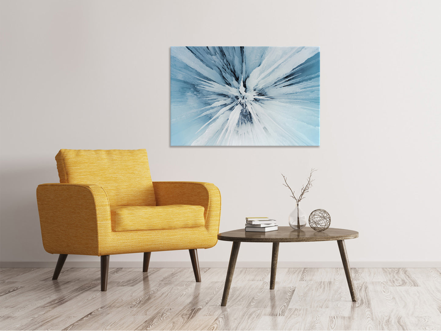 Leinwandbild Eiskunst