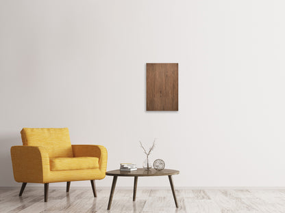 Leinwandbild Teak-Holz