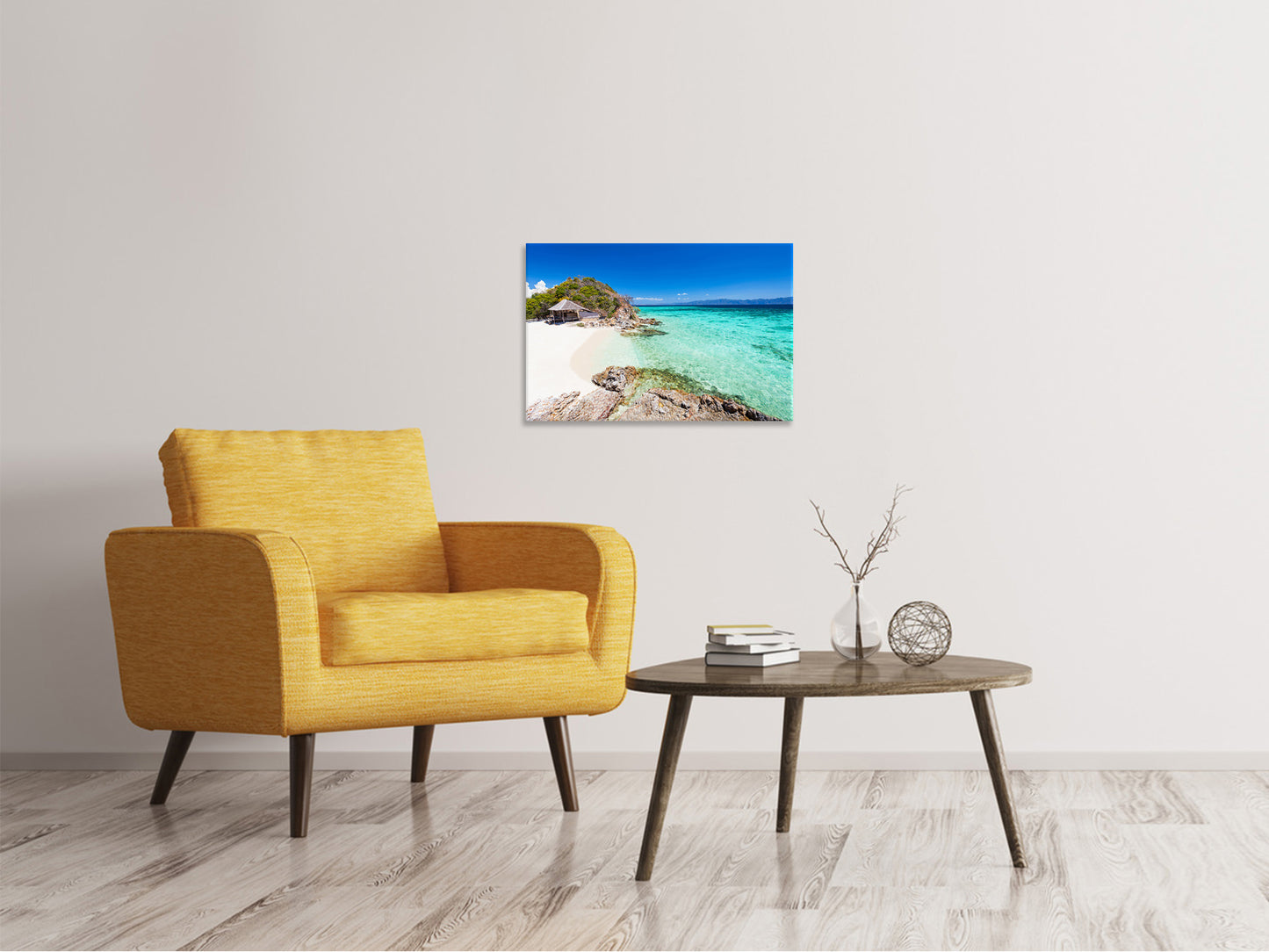 Leinwandbild Das Haus am Strand