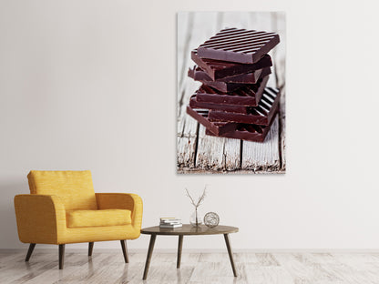 Leinwandbild Schokistapel