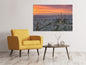 Leinwandbild Skyline Paris bei Sonnenuntergang