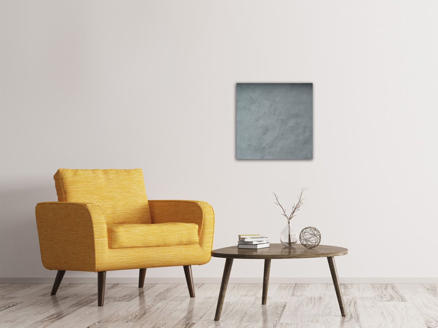 Leinwandbild Dunkelgraue Wand