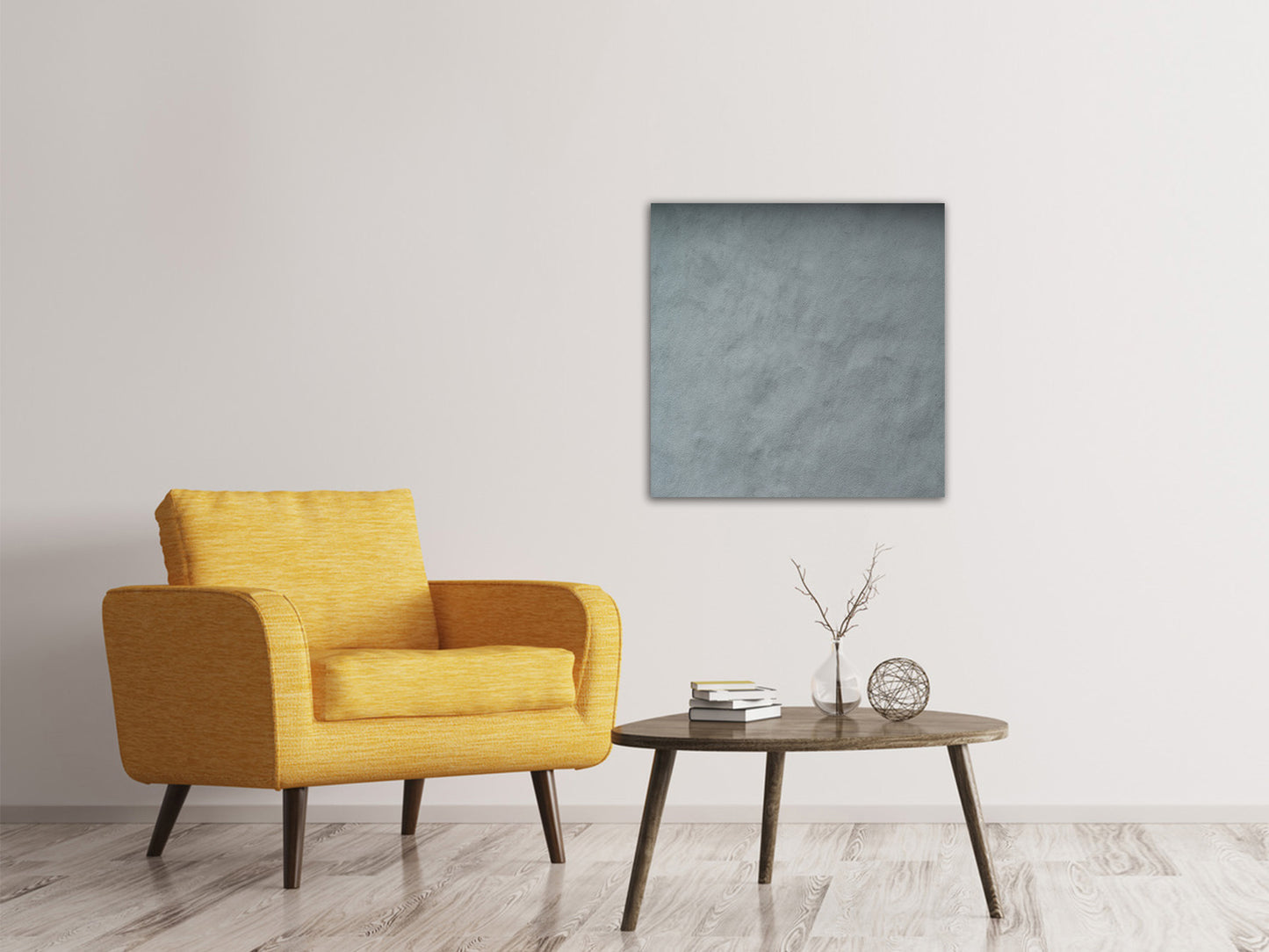 Leinwandbild Dunkelgraue Wand