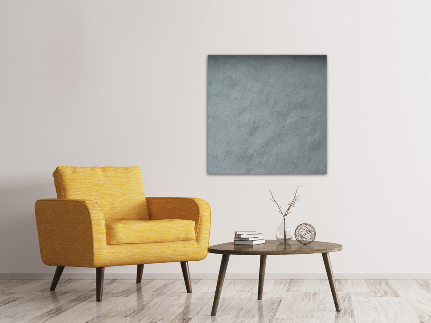 Leinwandbild Dunkelgraue Wand