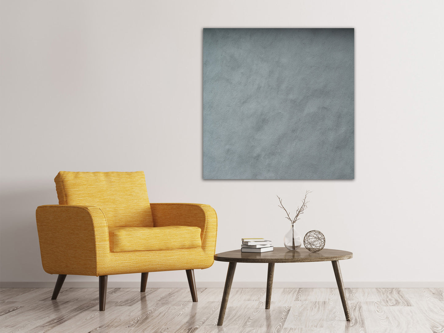 Leinwandbild Dunkelgraue Wand