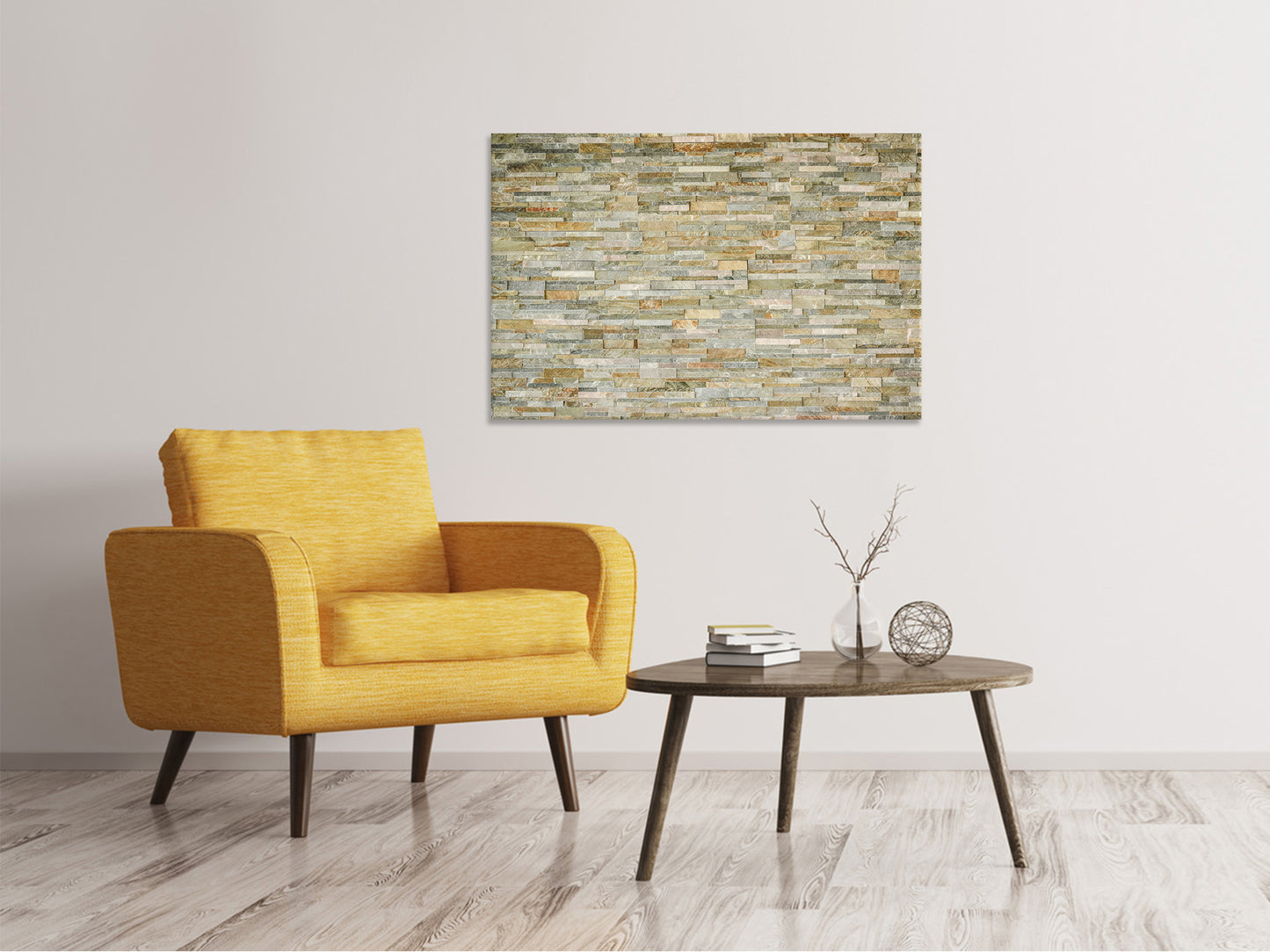 Leinwandbild Edle Steinmauer